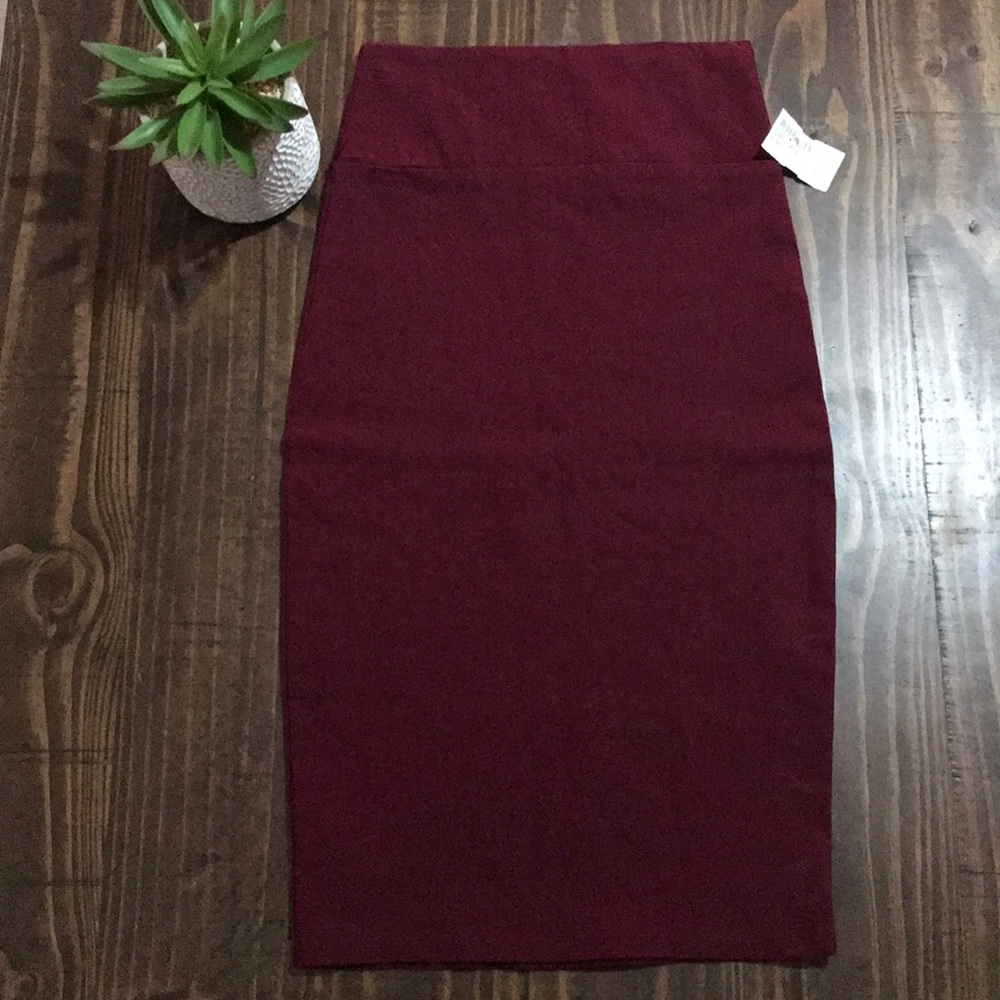Maroon Pencil Skirt